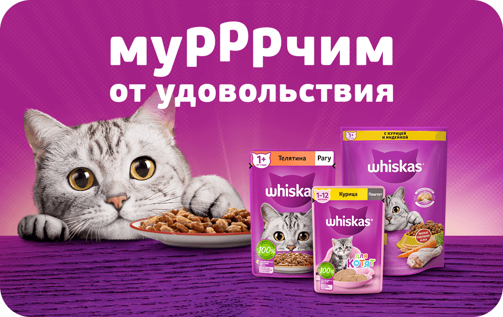 МуРРРчим от удовольствия с Whiskas